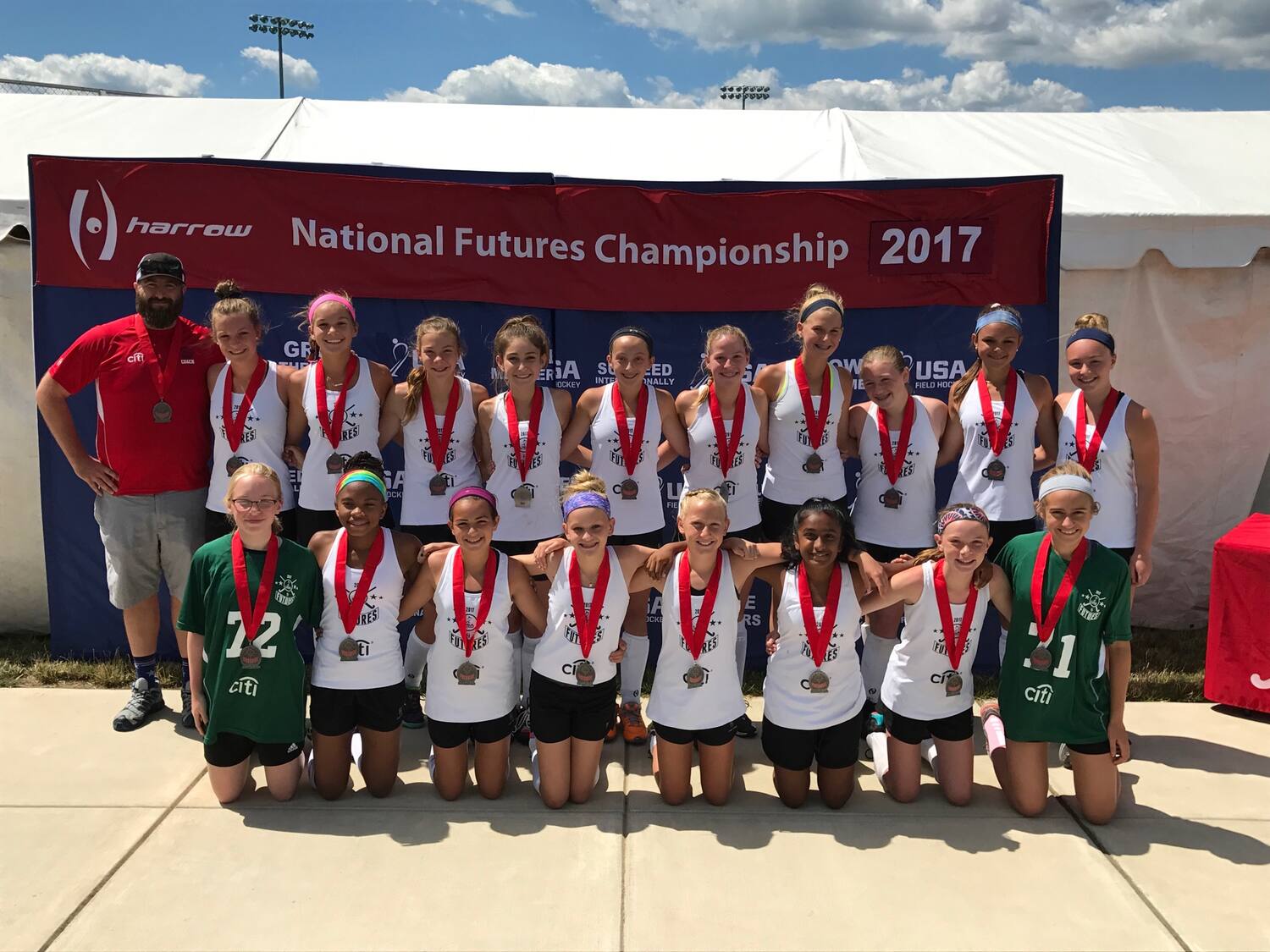 USA Field Hockey U14 National Futures Championship Crowns Medalists